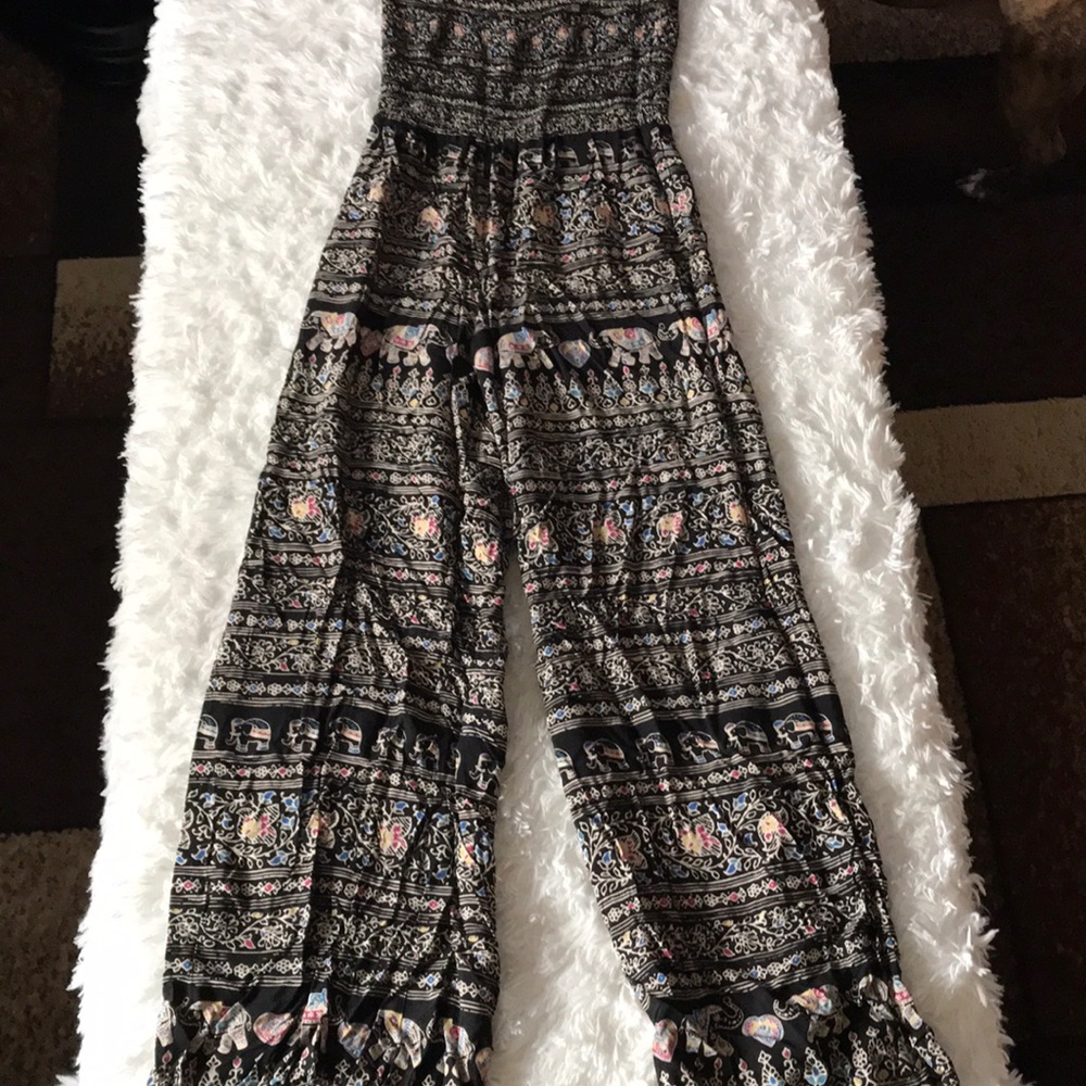 Xs strapless jumpsuit.